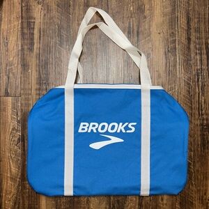 Brooks Royal Blue Tote with Cream Straps